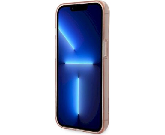 Guess GUHCP14MHGCOP Hardcase Translucent Aizsargapvalks priekš iPhone 14 Plus / 15 Plus 6.7" / rozā Neoriģinālie Maciņi