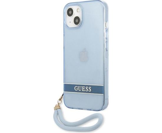 Guess GUHCP13SHTSGSB Aizsargapvalks priekš iPhone 13 mini 5,4" / zils Neoriģinālie Maciņi