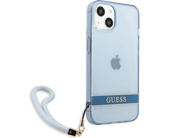 Guess GUHCP13SHTSGSB Aizsargapvalks priekš iPhone 13 mini 5,4" / zils Neoriģinālie Maciņi