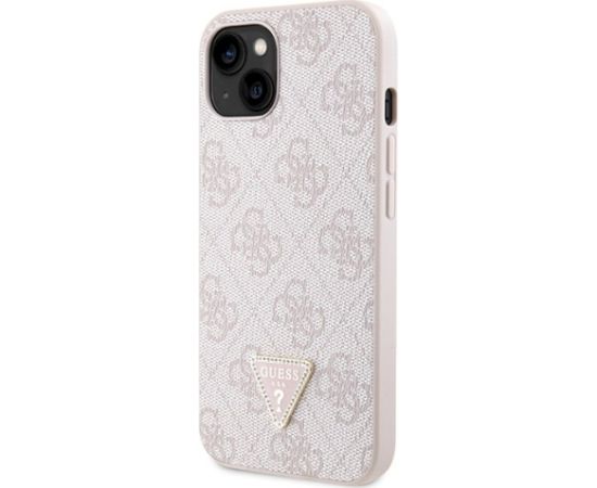 Guess GUHCP14XP4TDSCPP Hardcase Crossbody 4G Metal Logo Aizsargapvalks priekš iPhone 14 Pro Max 6.7" / rozā Neoriģinālie Maciņi