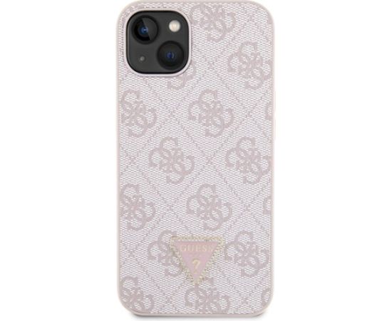Guess GUHCP14XP4TDSCPP Hardcase Crossbody 4G Metal Logo Aizsargapvalks priekš iPhone 14 Pro Max 6.7" / rozā Neoriģinālie Maciņi