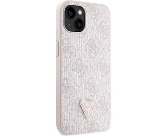 Guess GUHCP14XP4TDSCPP Hardcase Crossbody 4G Metal Logo Aizsargapvalks priekš iPhone 14 Pro Max 6.7" / rozā Neoriģinālie Maciņi