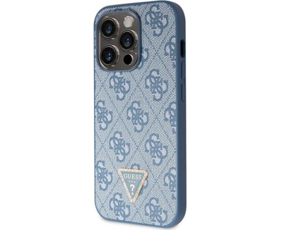 Guess GUHCP14XP4TDSCPB Crossbody 4G Metal Logo Aizsargapvalks priekš iPhone 14 Pro Max 6.7" / zils Neoriģinālie Maciņi