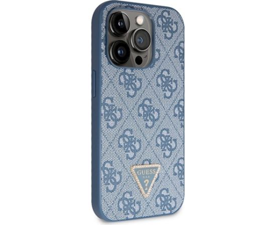 Guess GUHCP14XP4TDSCPB Crossbody 4G Metal Logo Aizsargapvalks priekš iPhone 14 Pro Max 6.7" / zils Neoriģinālie Maciņi