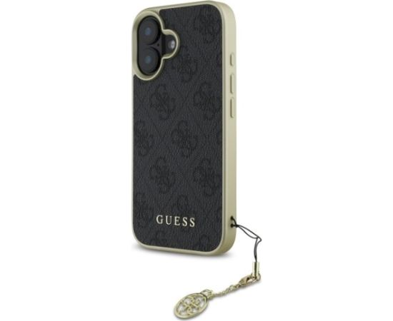 Guess GUHCP16MGF4GGR Hardcase 4G Charms Collection Aizsargapvalks priekš iPhone 16 Plus 6.7" / melns Neoriģinālie Maciņi