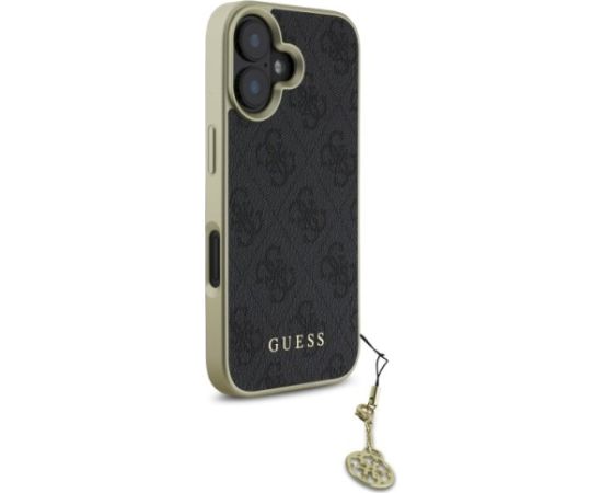 Guess GUHCP16MGF4GGR Hardcase 4G Charms Collection Aizsargapvalks priekš iPhone 16 Plus 6.7" / melns Neoriģinālie Maciņi