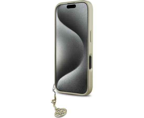 Guess GUHCP16MGF4GGR Hardcase 4G Charms Collection Aizsargapvalks priekš iPhone 16 Plus 6.7" / melns Neoriģinālie Maciņi