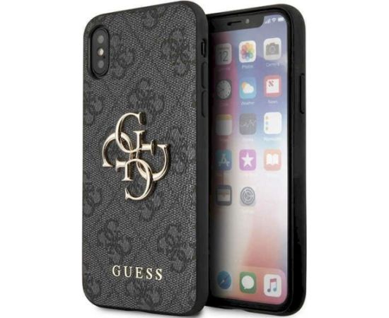 Guess GUHCPX4GMGGR Aizsargapvalks priekš iPhone X/XS / pelēks Neoriģinālie Maciņi