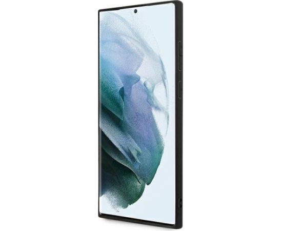 Guess GUHCS22L4GMGGR S908 S22 Ultra Aizsargapvalks priekš Samsung Galaxy S22 Ultra 4G Big Metal Logo / pelēks Neoriģinālie Maciņi