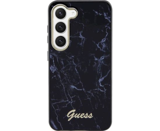 Guess GUHCS23MPCUMAK Hardcase Marble Aizsargapvalks priekš Samsung Galaxy S23+ / melns Neoriģinālie Maciņi