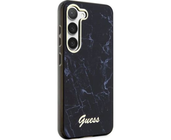 Guess GUHCS23MPCUMAK Hardcase Marble Aizsargapvalks priekš Samsung Galaxy S23+ / melns Neoriģinālie Maciņi