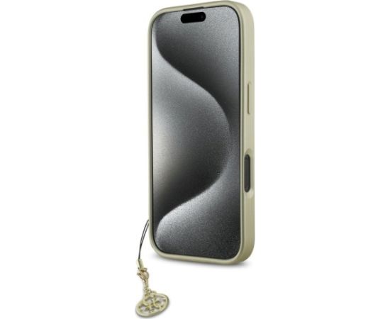 Guess GUHCP16XGF4GGR Hardcase 4G Charms Collection Aizsargapvalks priekš iPhone 16 Pro Max 6.9" / melns Neoriģinālie Maciņi