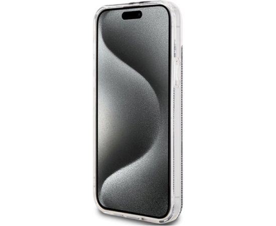 Guess GUHCP15MH4PSEGK Hardcase IML 4G Gold Stripe Aizsargapvalks priekš iPhone 15 Plus/14 Plus 6.7" / melns Neoriģinālie Maciņi