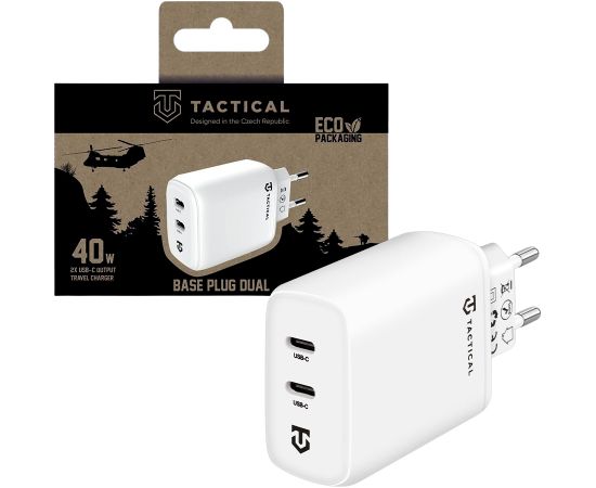 Tactical Base Plug Dual 40W Зарядное устройство / белый Зарядные устройства