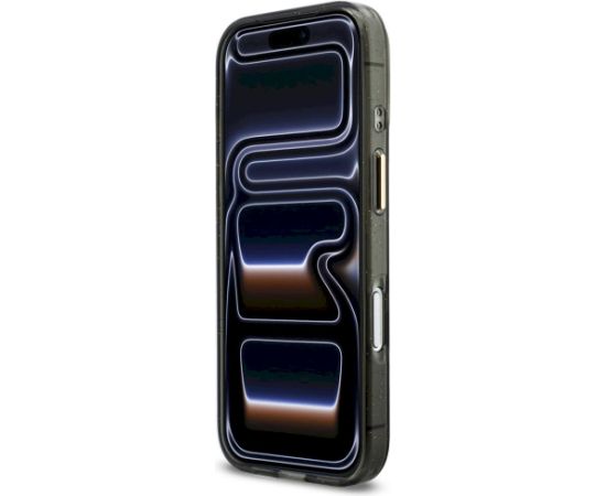 Guess IML Glitters Script Strap MagSafe Защитный чехол для iPhone 17 Pro / чёрный Чехлы - альтернативные