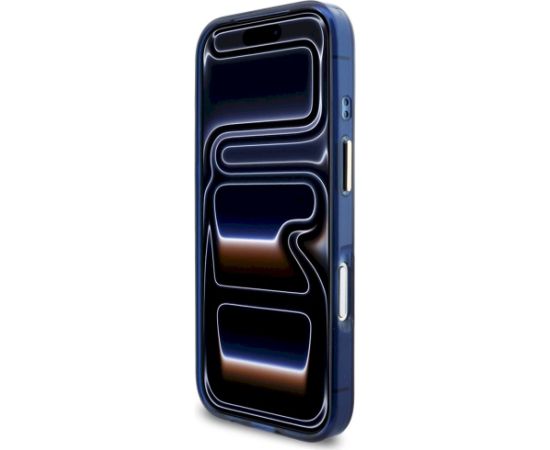 Case Guess IML Script Metal MagSafe Защитный чехол для iPhone 17 Pro / синий Чехлы - альтернативные