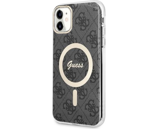 Guess Set GUBPN61H4EACSK Aizsargapvalks + lādētājs priekš iPhone 11 6.1" / melns Neoriģinālie Maciņi