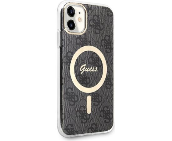 Guess Set GUBPN61H4EACSK Aizsargapvalks + lādētājs priekš iPhone 11 6.1" / melns Neoriģinālie Maciņi