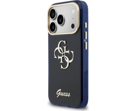 Case Guess IML 4G Script Metal Защитный чехол для iPhone 17 Pro / синий Чехлы - альтернативные