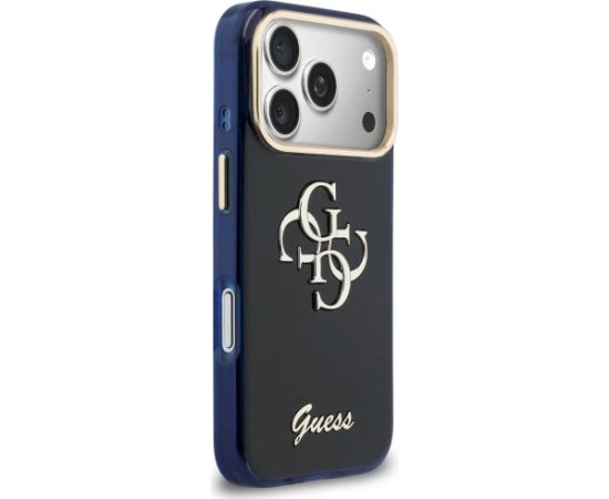 Case Guess IML 4G Script Metal Защитный чехол для iPhone 17 Pro / синий Чехлы - альтернативные