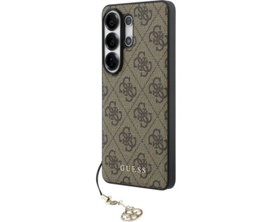 Guess 4G Classic Logo Charm MagSafe Aizsargapvalks priekš Samsung Galaxy S26 Ultra / brūns Neoriģinālie Maciņi