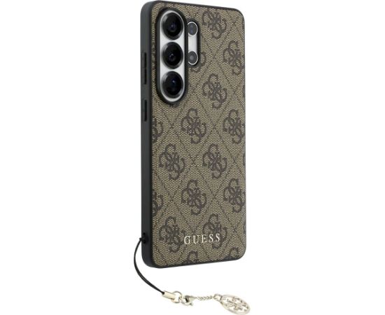 Guess 4G Classic Logo Charm MagSafe Aizsargapvalks priekš Samsung Galaxy S26 Ultra / brūns Neoriģinālie Maciņi