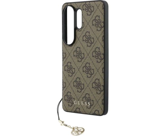 Guess 4G Classic Logo Charm MagSafe Aizsargapvalks priekš Samsung Galaxy S26 Ultra / brūns Neoriģinālie Maciņi