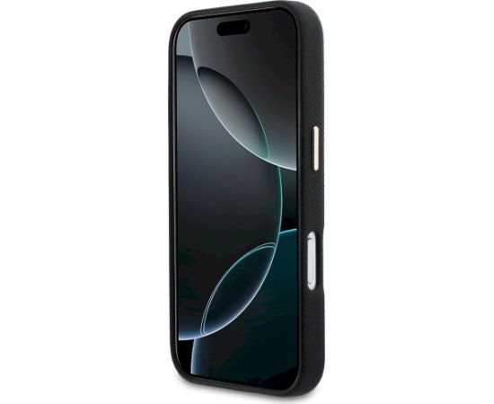 Case Guess FW Resin Logo Aizsargapvalks priekš iPhone 17 Pro / melns Neoriģinālie Maciņi