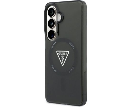 Case Guess IML Gradient Triangle MagSafe Aizsargapvalks priekš Samsung Galaxy S26 / melns Neoriģinālie Maciņi