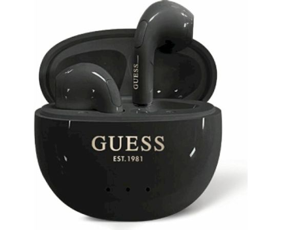 Guess Glossy Effect Egg Shape Printed Classic Logo Bezvadu austiņas Austiņas