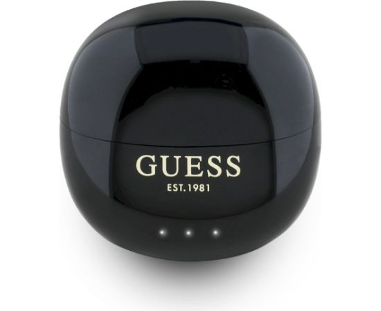 Guess Glossy Effect Egg Shape Printed Classic Logo Bezvadu austiņas Austiņas