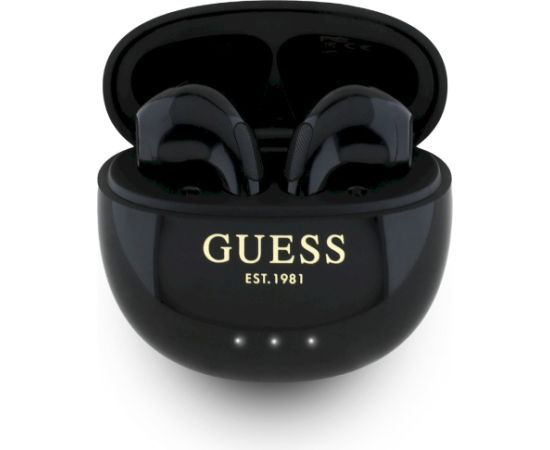 Guess Glossy Effect Egg Shape Printed Classic Logo Bezvadu austiņas Austiņas