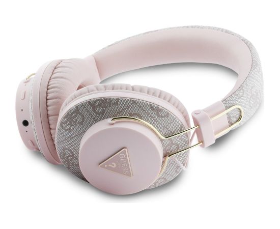 Guess Triangle Logo Bezvadu austiņas Bluetooth ENC / rozā Austiņas