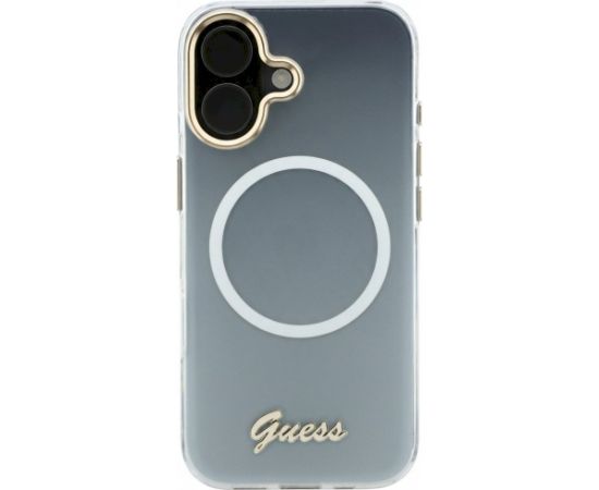 Case Guess IML Gradient Script Metal MagSafe Защитный чехол для iPhone 17 / белый Чехлы - альтернативные