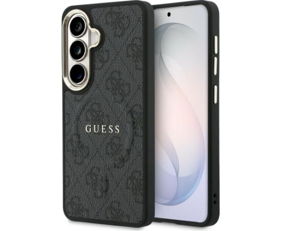 Guess 4G Embossed Ring MagSafe Case Aizsargapvalks priekš Samsung Galaxy S26 Plus / melns Neoriģinālie Maciņi