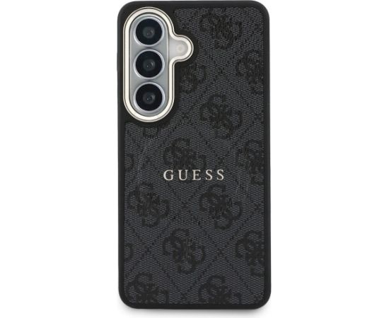 Guess 4G Embossed Ring MagSafe Case Aizsargapvalks priekš Samsung Galaxy S26 Plus / melns Neoriģinālie Maciņi