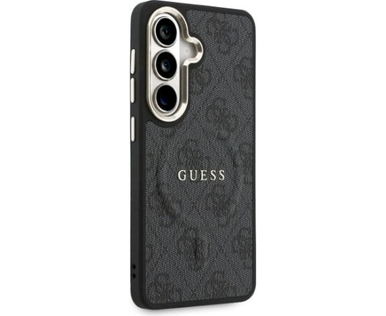 Guess 4G Embossed Ring MagSafe Case Aizsargapvalks priekš Samsung Galaxy S26 Plus / melns Neoriģinālie Maciņi