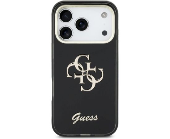 Guess IML 4G Script Metal Case Защитный чехол для iPhone 17 Pro Max / чёрный Чехлы - альтернативные