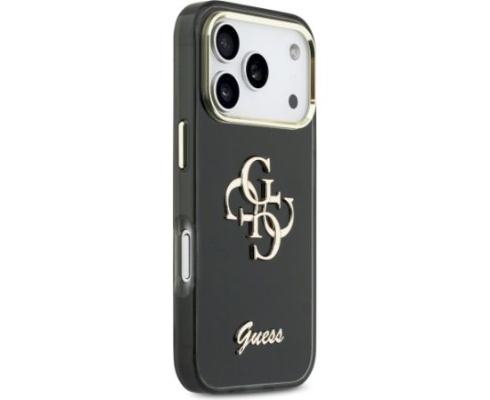 Guess IML 4G Script Metal Case Защитный чехол для iPhone 17 Pro Max / чёрный Чехлы - альтернативные