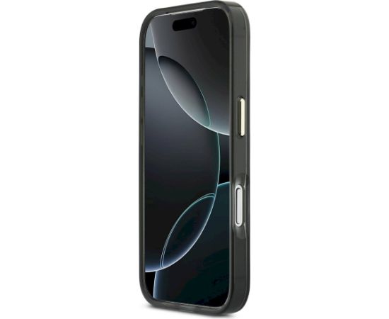 Guess IML 4G Script Metal Case Защитный чехол для iPhone 17 Pro Max / чёрный Чехлы - альтернативные
