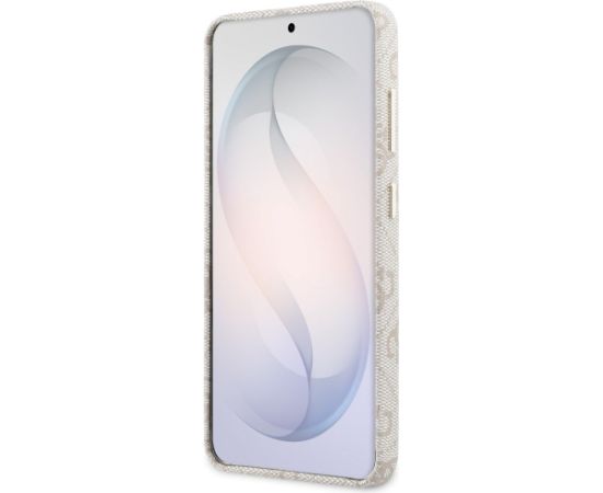 Case Guess 4G Rhinestone Round Logo MagSafe Aizsargapvalks priekš Samsung Galaxy S26 / rozā Neoriģinālie Maciņi