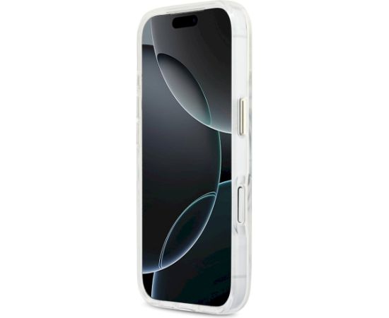 Case Guess IML Script Metal MagSafe Aizsargapvalks priekš iPhone 17 Pro Max / caurspīdīgs Neoriģinālie Maciņi