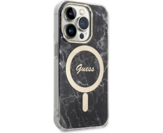 Guess Set GUBPP14LHMEACSK Aizsargapvalks priekš iPhone 14 Pro 6,1" / melns Neoriģinālie Maciņi
