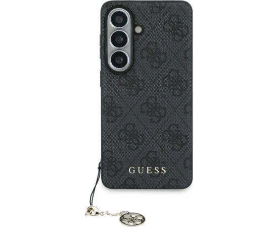 Guess 4G Classic Logo Charm MagSafe Aizsargapvalks priekš Samsung Galaxy S26 / melns Neoriģinālie Maciņi
