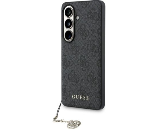 Guess 4G Classic Logo Charm MagSafe Aizsargapvalks priekš Samsung Galaxy S26 / melns Neoriģinālie Maciņi