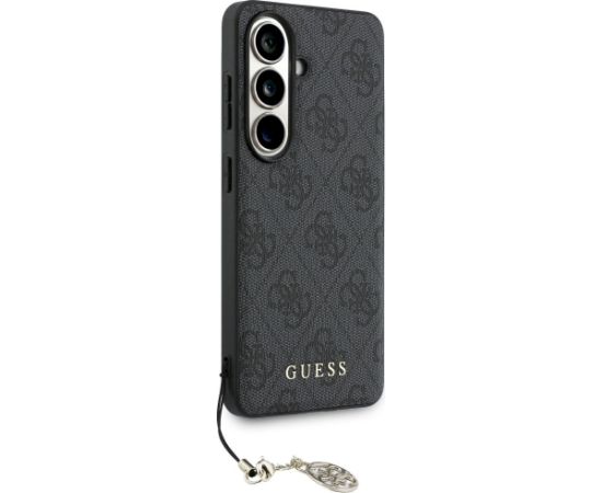 Guess 4G Classic Logo Charm MagSafe Aizsargapvalks priekš Samsung Galaxy S26 / melns Neoriģinālie Maciņi