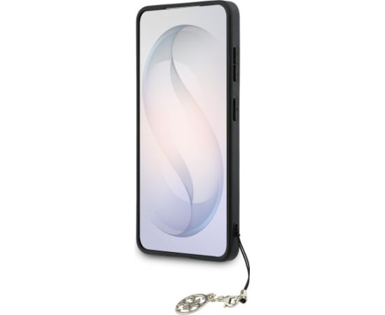 Guess 4G Classic Logo Charm MagSafe Aizsargapvalks priekš Samsung Galaxy S26 / melns Neoriģinālie Maciņi