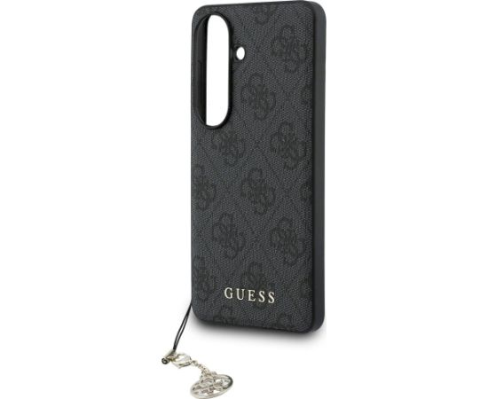 Guess 4G Classic Logo Charm MagSafe Aizsargapvalks priekš Samsung Galaxy S26 / melns Neoriģinālie Maciņi