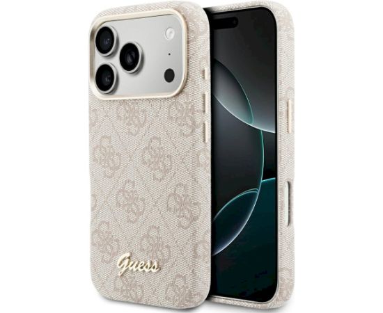 Case Guess 4G Script MagSafe Защитный чехол для iPhone 17 Pro Max / розовый Чехлы - альтернативные
