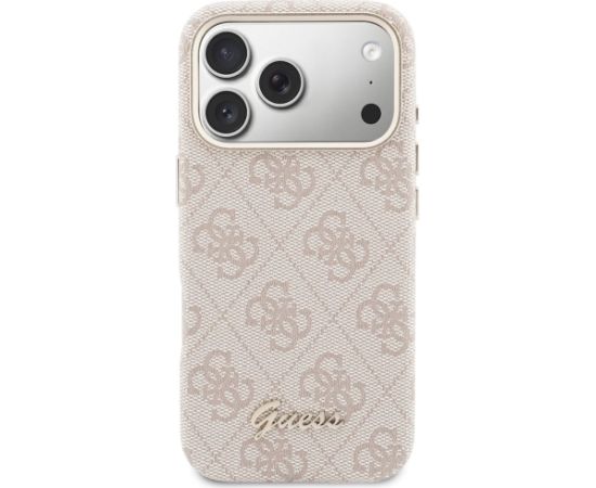 Case Guess 4G Script MagSafe Защитный чехол для iPhone 17 Pro Max / розовый Чехлы - альтернативные